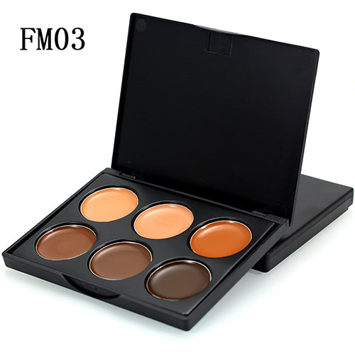 Women Beauty Makeup Cosmetic Tool Long Lasting 6 Colors Concealer Cream Palette
