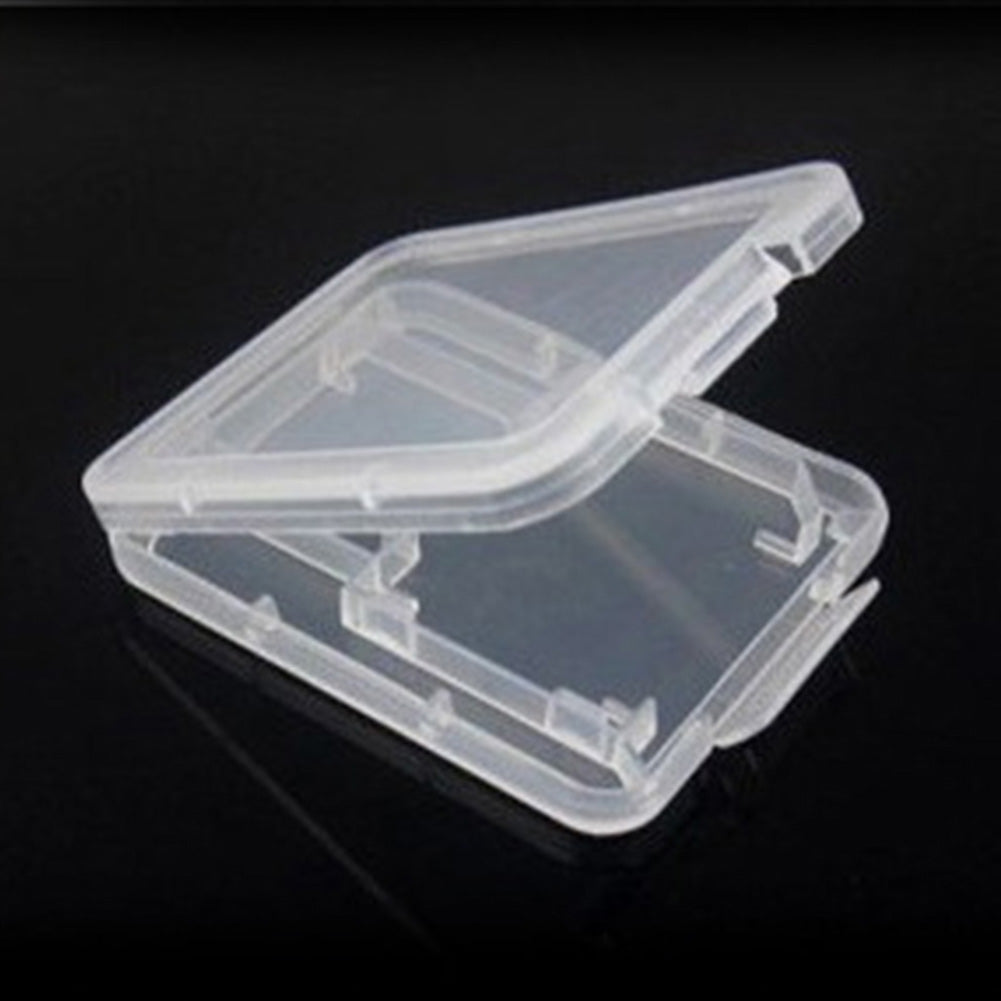 5 Pcs Clear Plastic Memory Card Case SD TF Card Storage Box Protection Holder