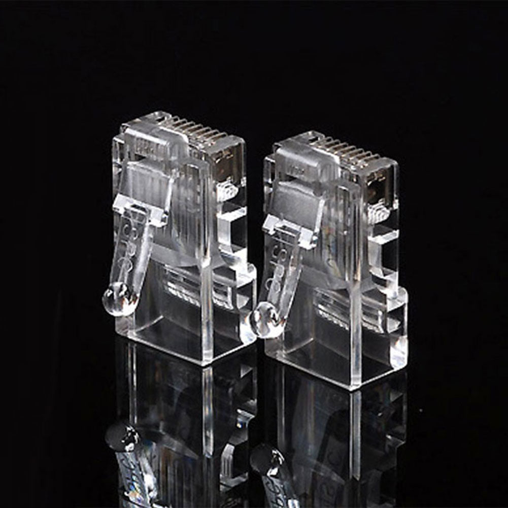 RJ45 RJ-45 Ethernet Cables Module Plug Network Connector for UTP Cat5 Cat5e 8P8C