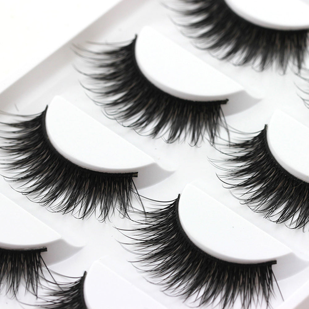 5 Pairs 3D Eye Lashes Thick Long False Eyelashes Extension Makeup Beauty Tools