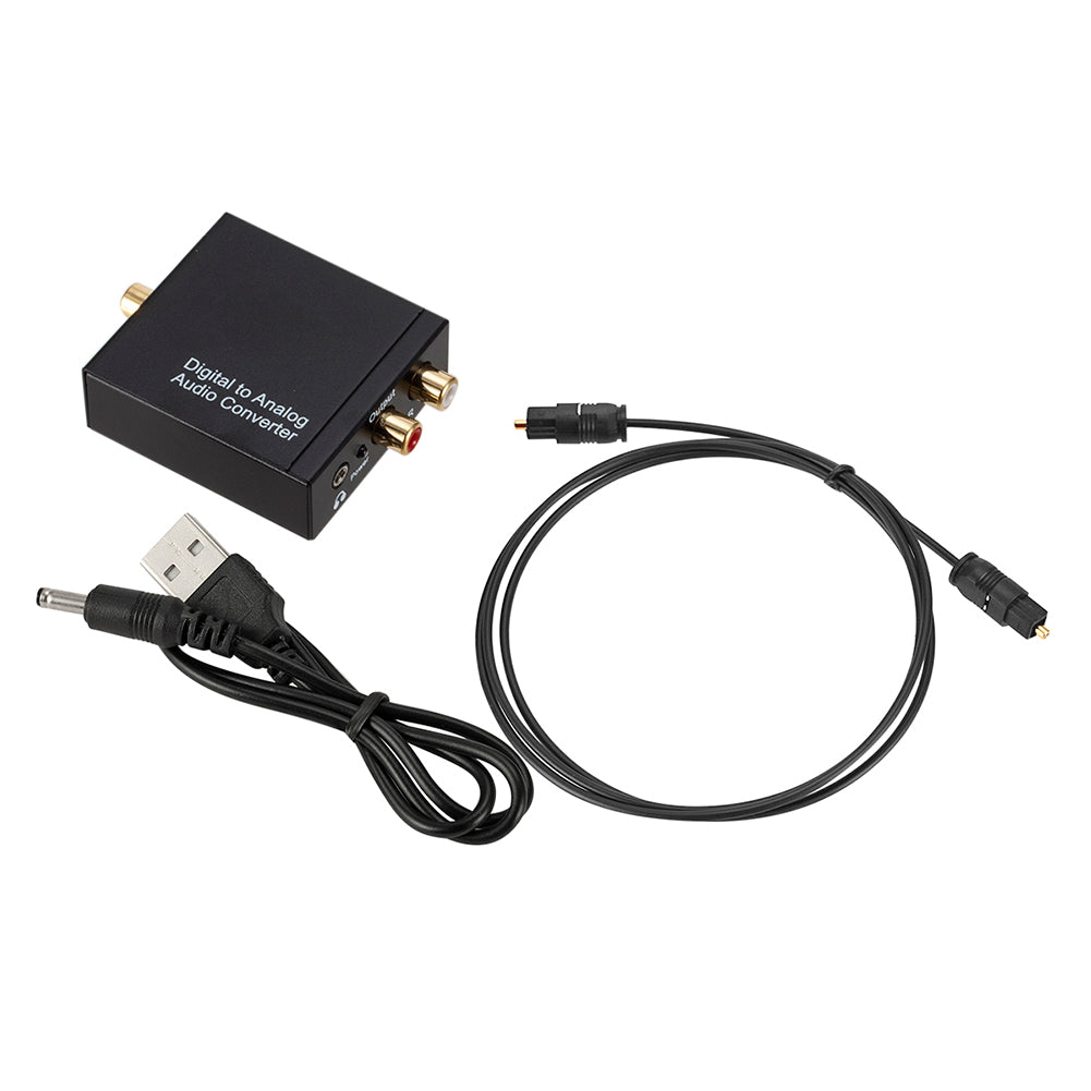 Optical Coax Toslink Digital to Analog Converter Audio Adapter RCA L/R Converter