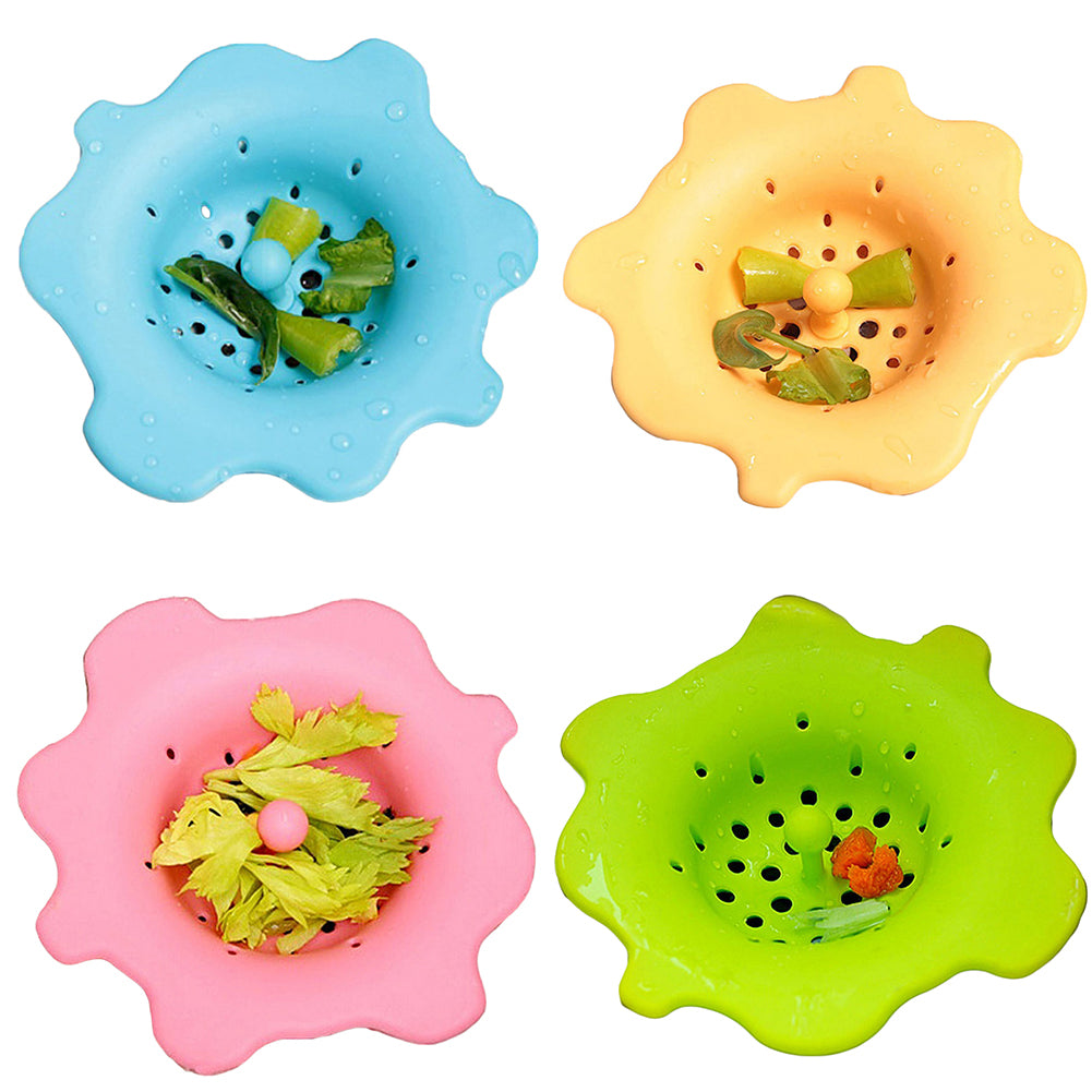 Cute Flower Shape Sink Strainer Waste Disposer Plug Drain Stopper Kitchen Tool