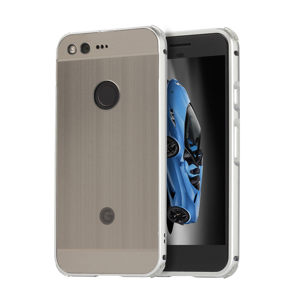 Google Pixel Case Aluminum Bumper+Acrylic Panel Back Glossy Business Cover for Google Pixel