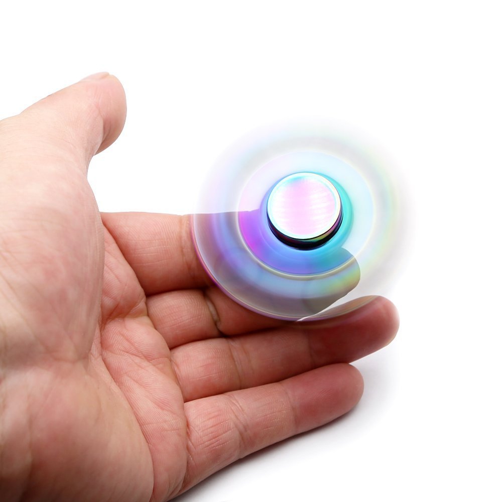 Colorful Six bead Hand spinners Metal Fidget Spinner For Autism and ADHD Kids Spiner Tri Finger Toy Fidget stress
