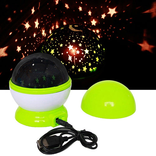 Auto-rotate USB Sky Star LED Night Light Lamp Projector Gift for Children Kids
