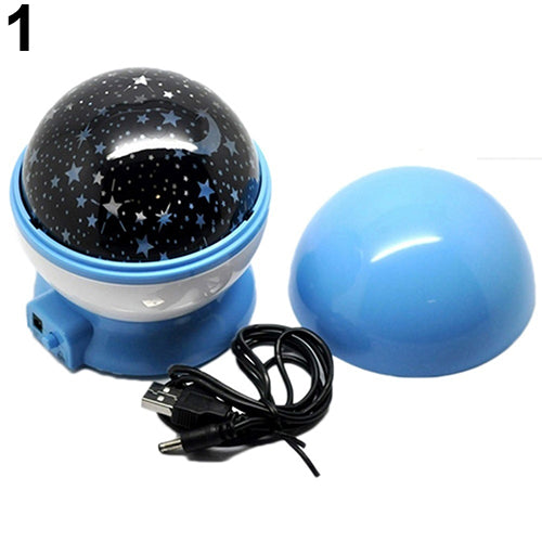 Auto-rotate USB Sky Star LED Night Light Lamp Projector Gift for Children Kids