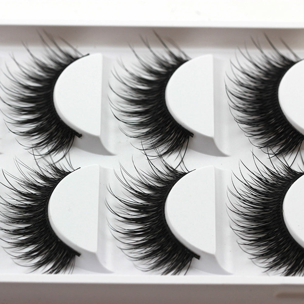 5 Pairs 3D Eye Lashes Thick Long False Eyelashes Extension Makeup Beauty Tools