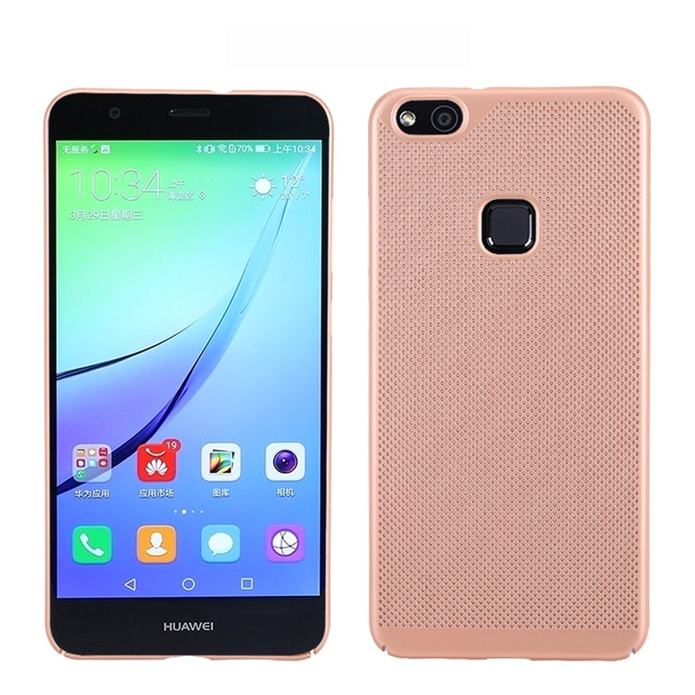 Utral Thin Huawei Nova Lite Mesh Design Radiating Back Covers Super Light PC Hard Phone Case for Huawei P10 Lite