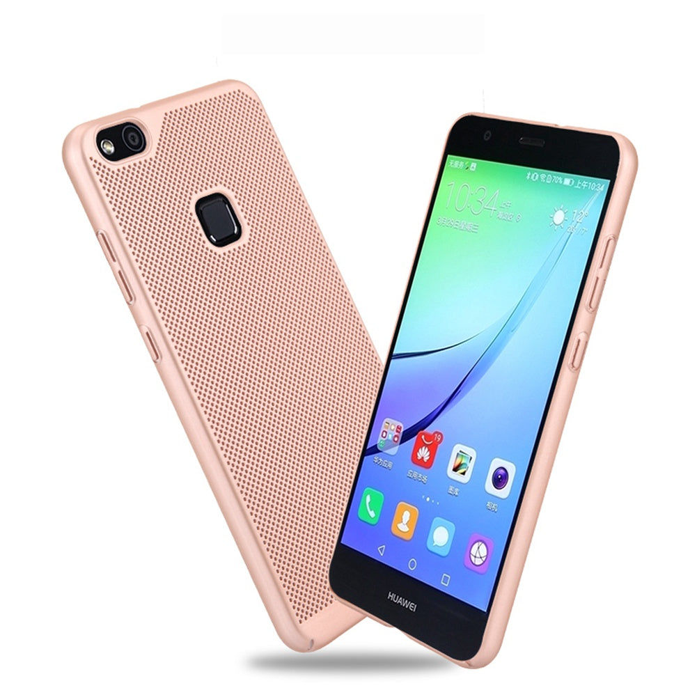 Utral Thin Huawei Nova Lite Mesh Design Radiating Back Covers Super Light PC Hard Phone Case for Huawei P10 Lite