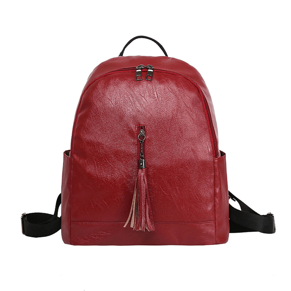 Women Fashion Faux Leather Backpack Casual Lightweight School Travel Daypack