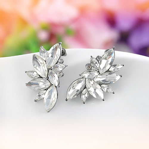 Women Fashion Rhinestone Ear Drop Dangle Stud Earring Jewelry Xmas Gift