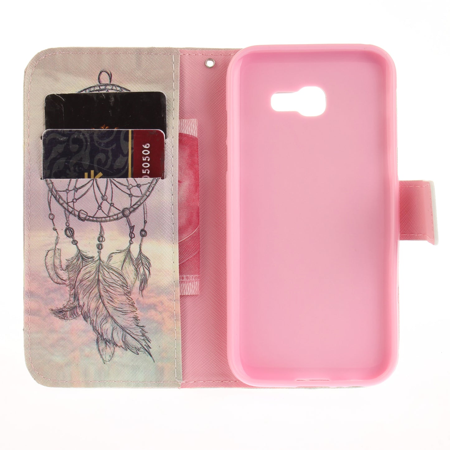 Samsung Galaxy A3 2017 Case Pattern Printed Flip Magnetic Wallet Card Slot Soft Protective Cover for Samsung Galaxy A3 2017