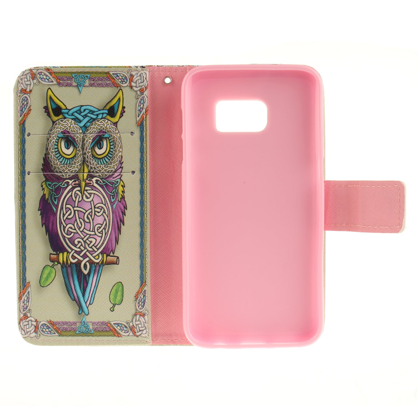 Samsung Galaxy S7 Case Pattern Printed Flip Magnetic Wallet Card Slot Soft Protective Cover for Samsung Galaxy S7