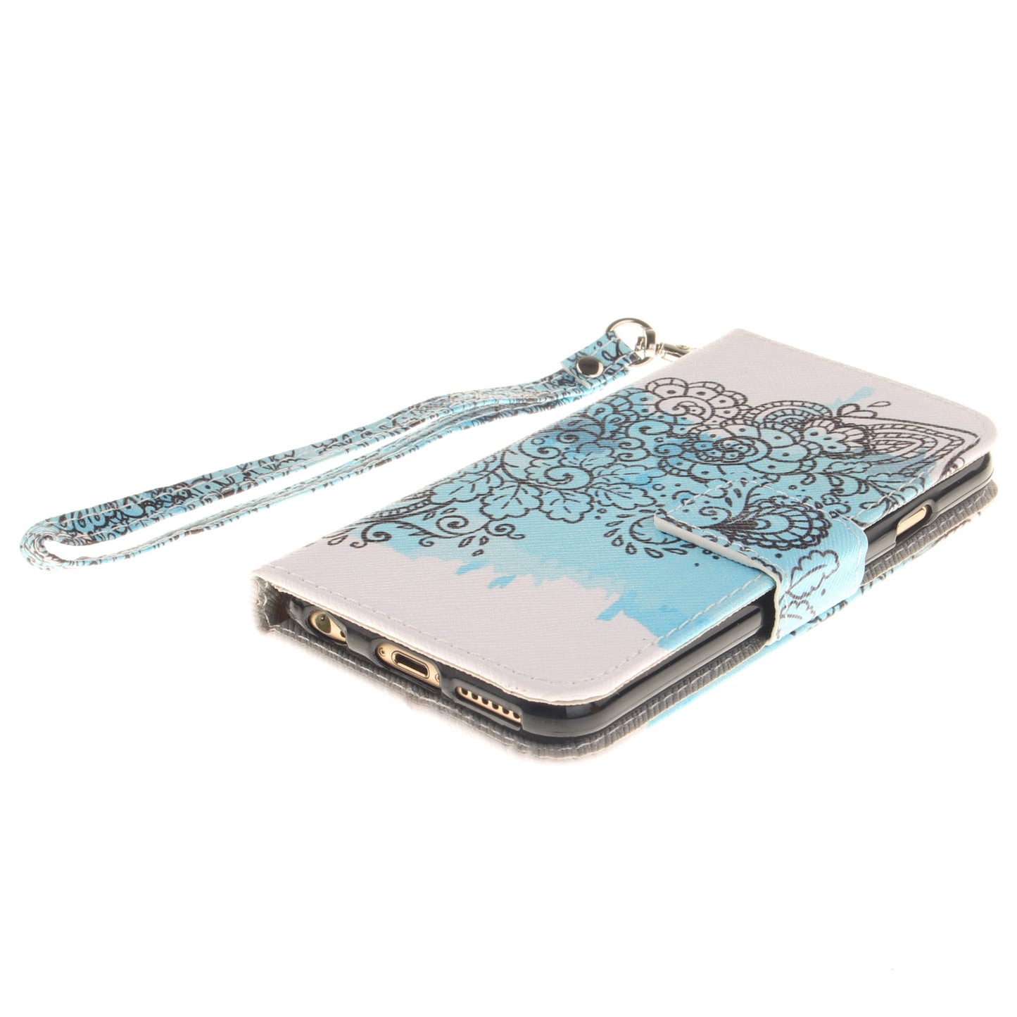 Apple iPhone 6 Case Pattern Printed Flip Magnetic Wallet Card Slot Soft Protective Cover for Apple iPhone 6/6S