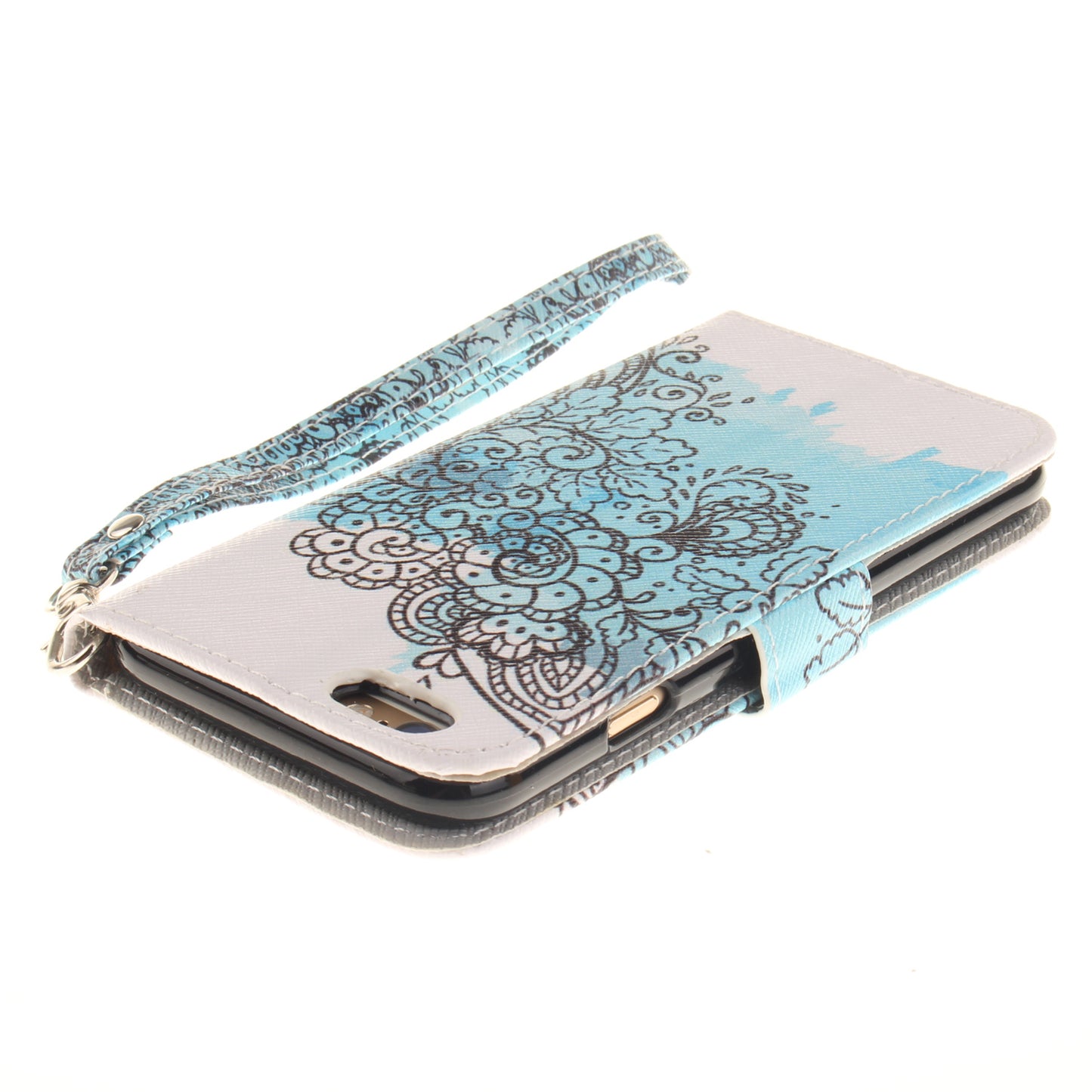 Apple iPhone 6 Case Pattern Printed Flip Magnetic Wallet Card Slot Soft Protective Cover for Apple iPhone 6/6S