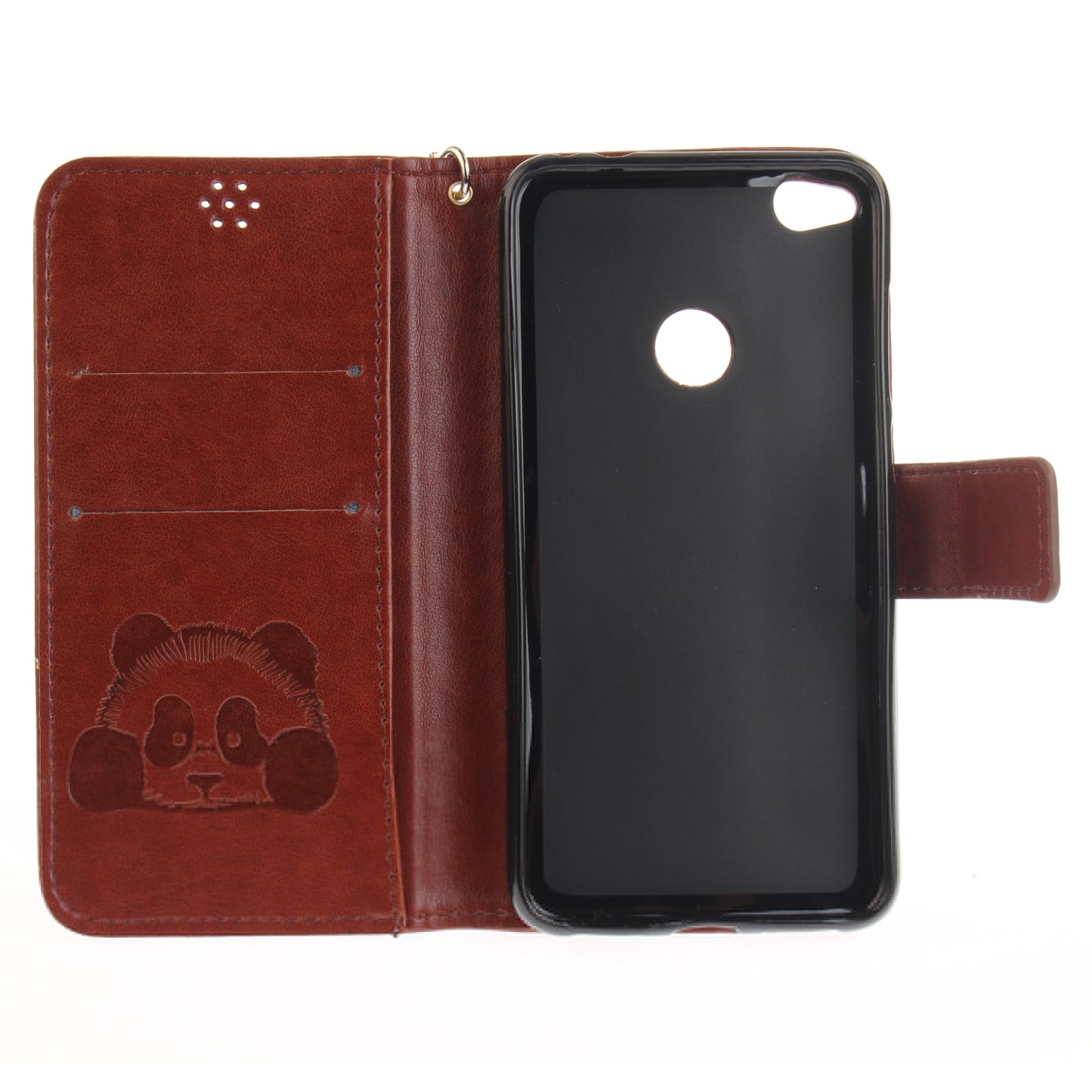 Huawei P8 Lite 2017 Case Panda Printed Flip Magnetic Wallet Card Slot Soft Protective Cover for Huawei Honor 8 Lite/Nova Lite