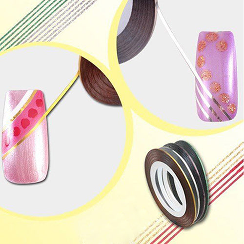 30Pcs/Rolls Mixed Colors Striping Tape Line DIY Nail Art Tips Decoration Sticker