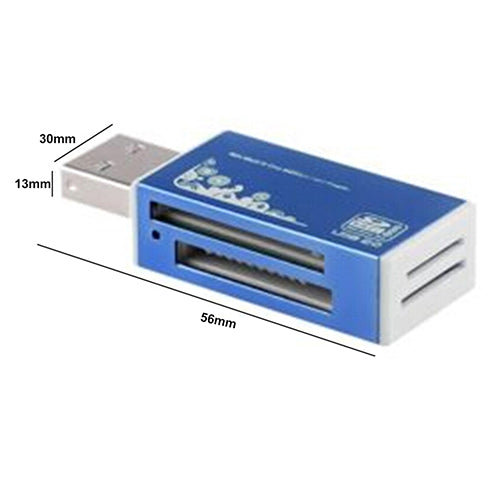 USB 2.0 All in 1 Multi Memory Card Reader for Micro SD SDHC TF M2 MMC MS PRO DUO