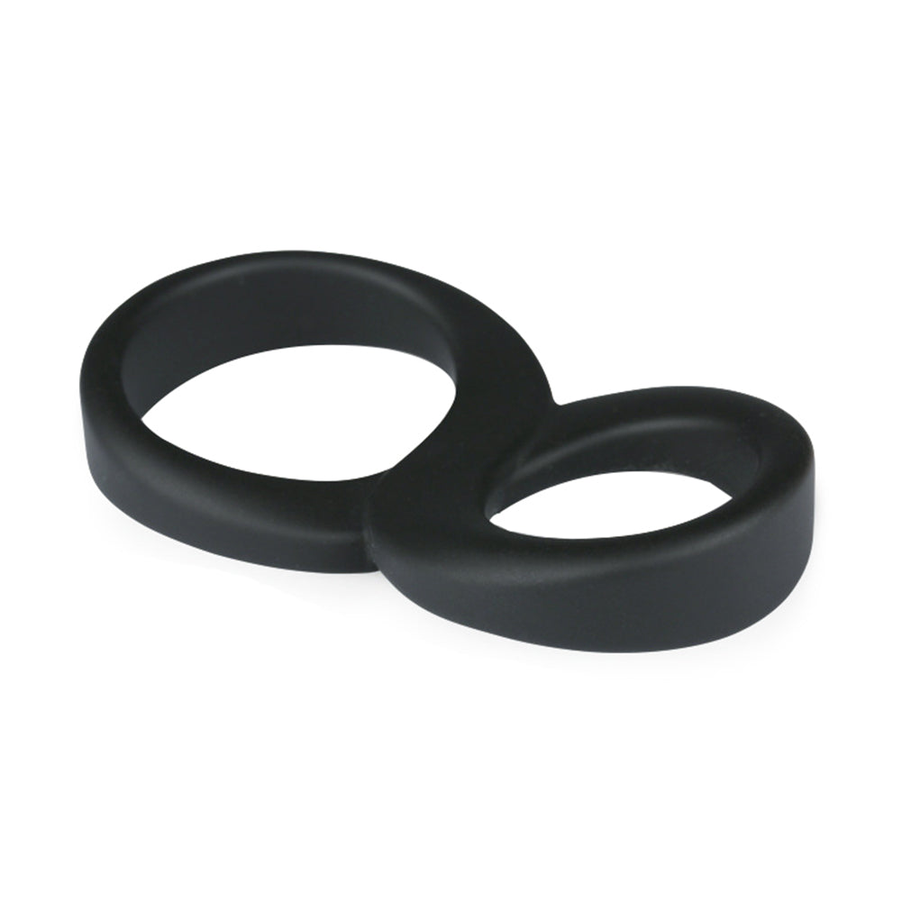 Men's Penis Ring 8-Shape Double Cock Rings Silicone Erection Time Delay Sex Toy