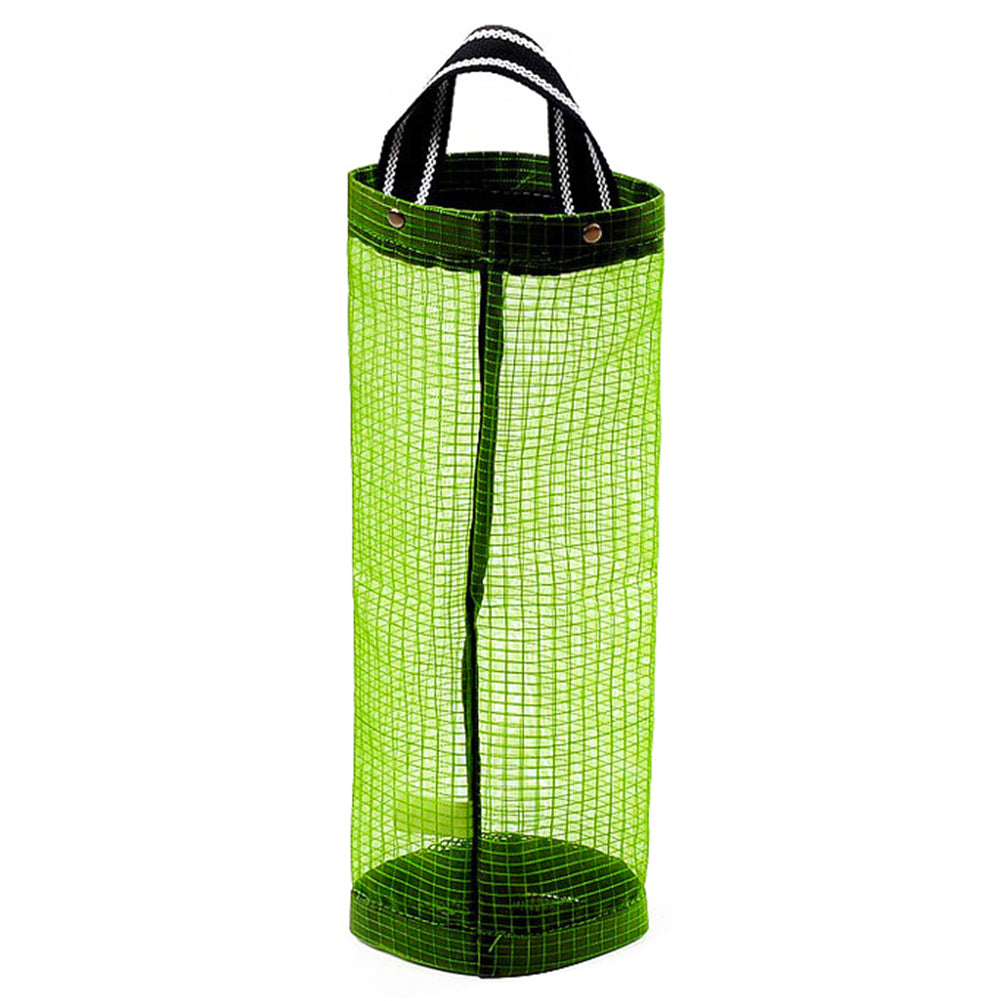 Kitchen Transparent Mesh Hanging Garbage Shopping Bag Storage Organiser Bag