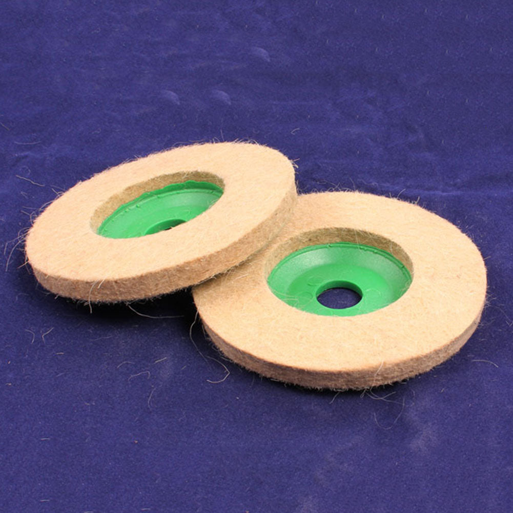 3Pcs Polishing Grinding Wheels Felt Wheel Set 100mm 4inch Buffing Discs Pads