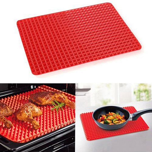 Kitchen Pyramid Pan Non-Stick Silicone Cooking Mat Oven Baking Tray Sheet