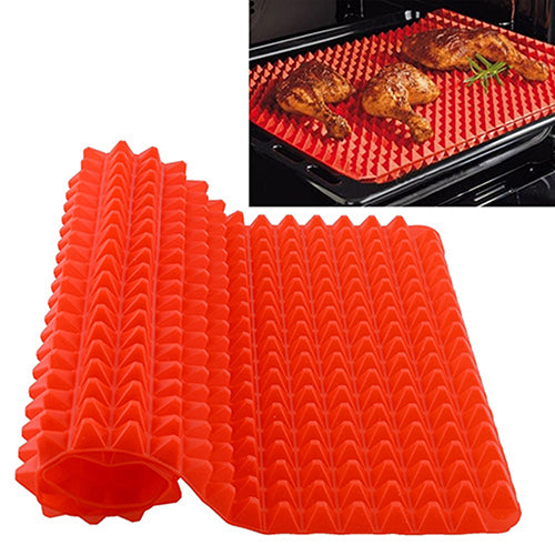Kitchen Pyramid Pan Non-Stick Silicone Cooking Mat Oven Baking Tray Sheet