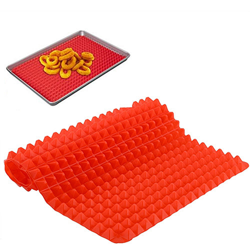 Kitchen Pyramid Pan Non-Stick Silicone Cooking Mat Oven Baking Tray Sheet