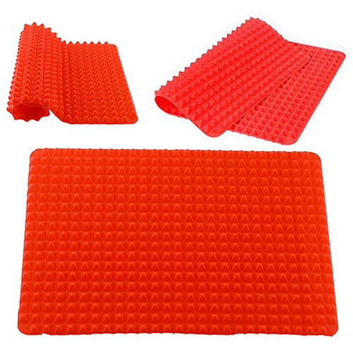 Kitchen Pyramid Pan Non-Stick Silicone Cooking Mat Oven Baking Tray Sheet