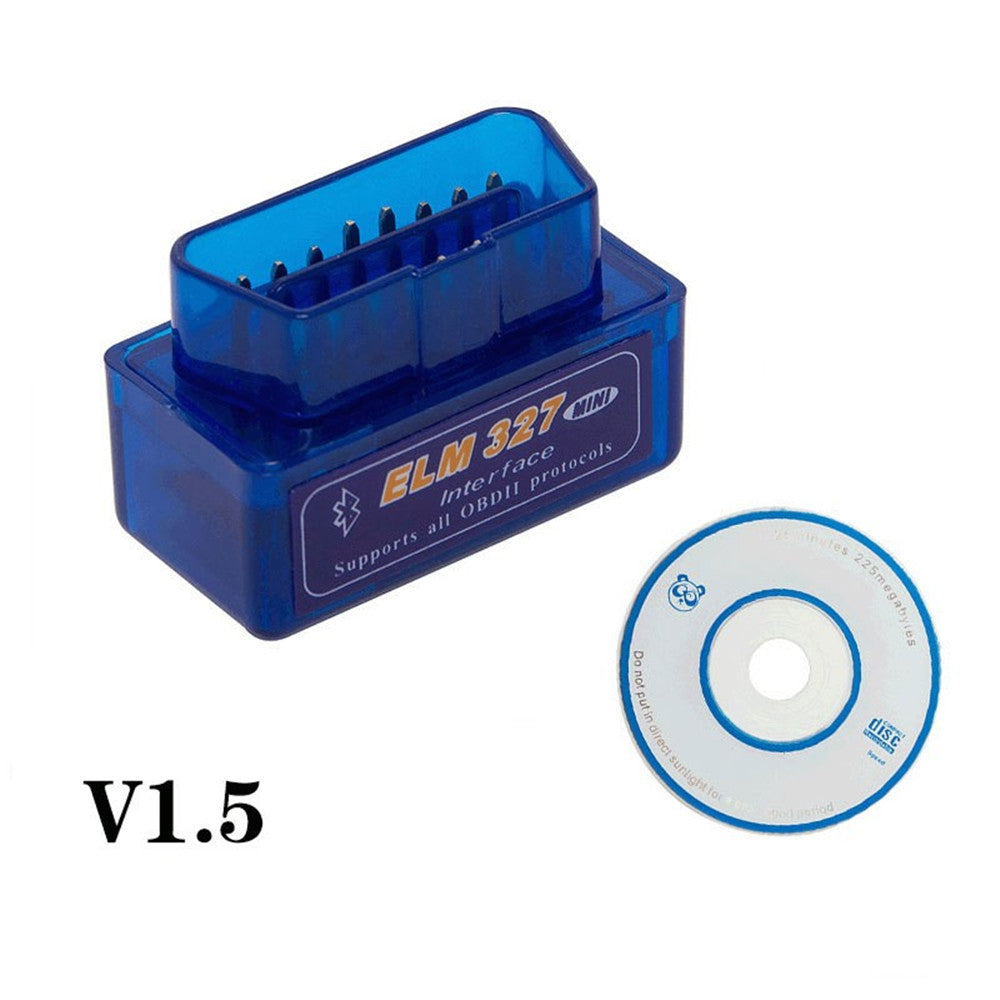 Super Mini Elm327 Bluetooth OBD2 V1.5Elm 327 V1.5 Android Adapter Car Scanner OBD Elm-327 OBDII Auto Diagnostic Tool Scanner
