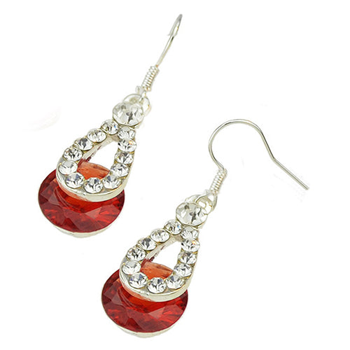 Women Fashion Long Paragraph Jewelry Water Drop Pendant Dangle Hook Earrings