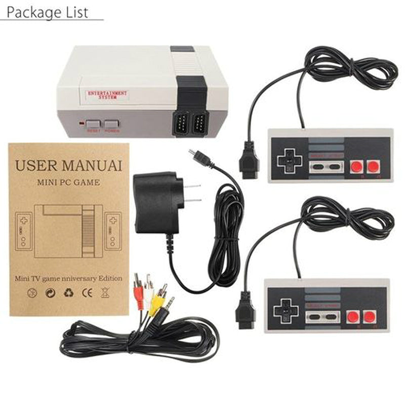 Mini Retro Classic NES Console TV Game 500 Built-in Games+2 Handle Controllers