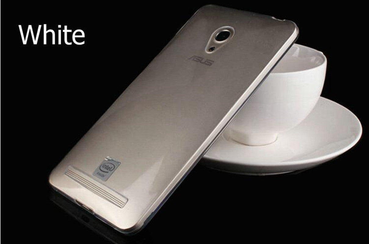 Ultra-thin 0.3mm clear tpu soft cover for Asus zenfone 5 cell phone silicone protective case of crystal Transparent +1pcs film