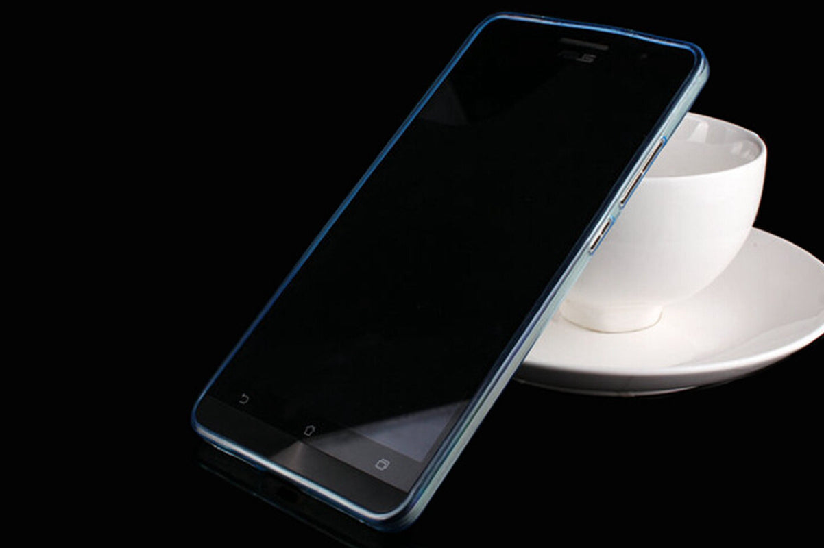 Ultra-thin 0.3mm clear tpu soft cover for Asus zenfone 5 cell phone silicone protective case of crystal Transparent +1pcs film