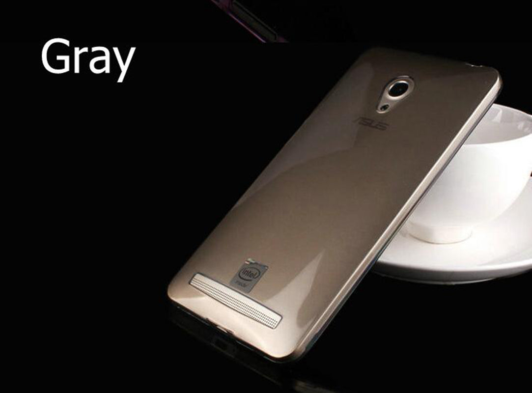 Ultra-thin 0.3mm clear tpu soft cover for Asus zenfone 5 cell phone silicone protective case of crystal Transparent +1pcs film