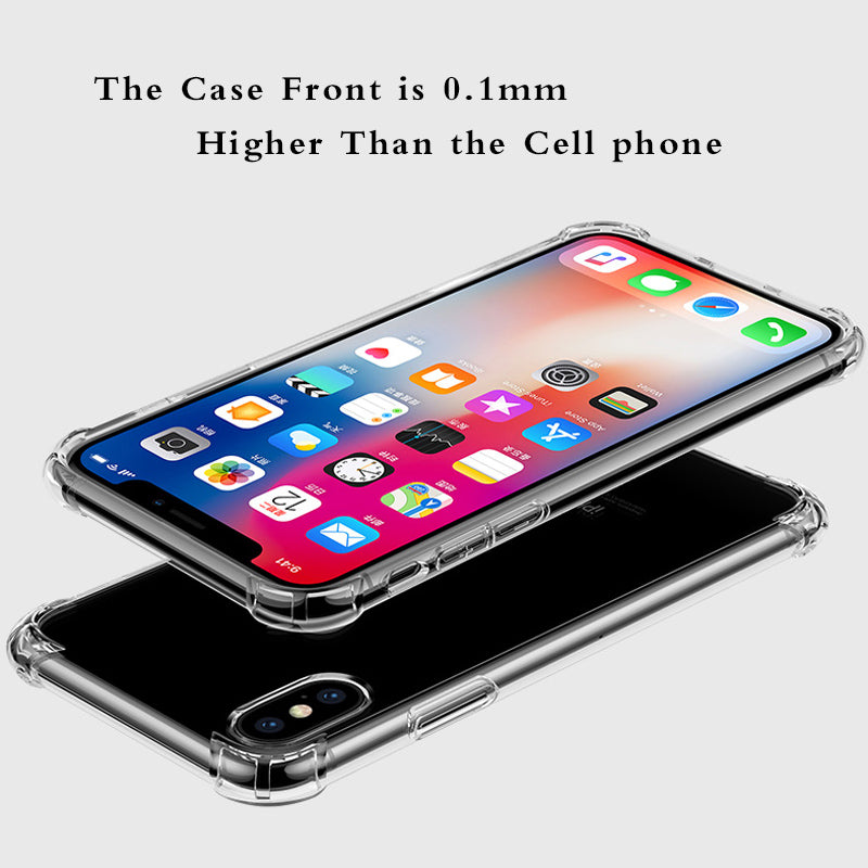 TPU Transparent phone Cases For iPhone X 8 7 6 6s Plus Soft Silicone protection Cover Case