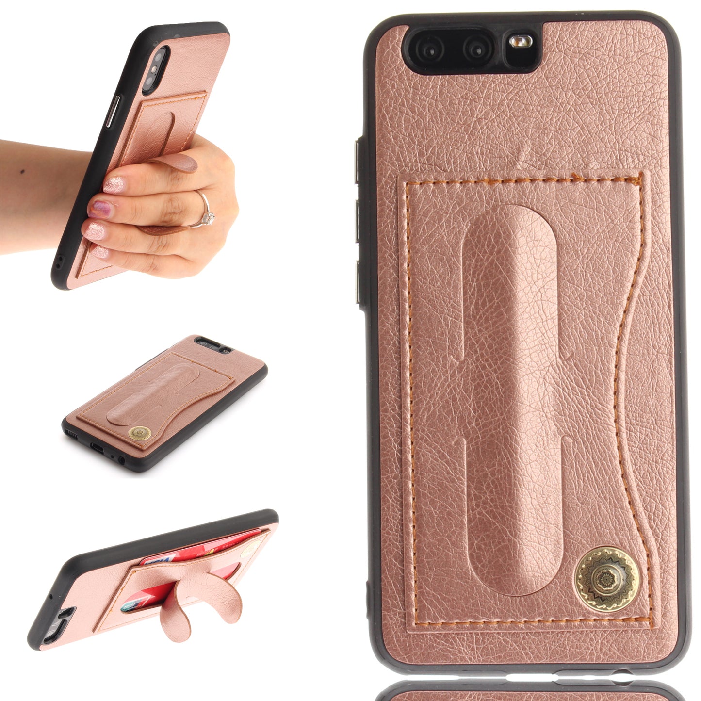 Huawei P10 Case PU Leather Card Slot Stand Cover for Huawei P10