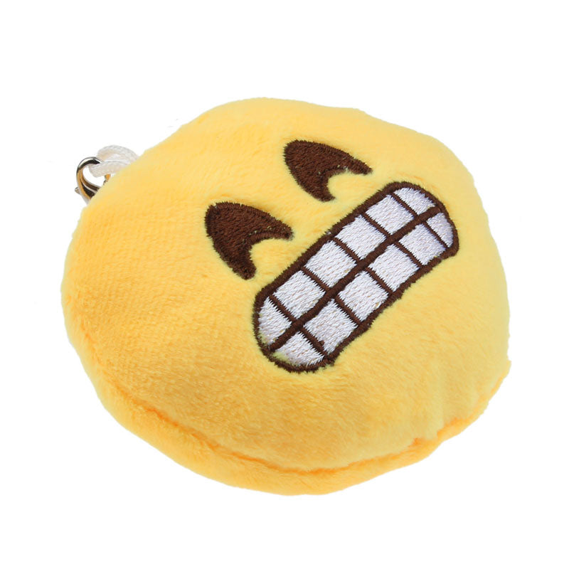Emoji Smiley Emoticon Giggle Key Chain Toy Gift Pendant Bag Accessory