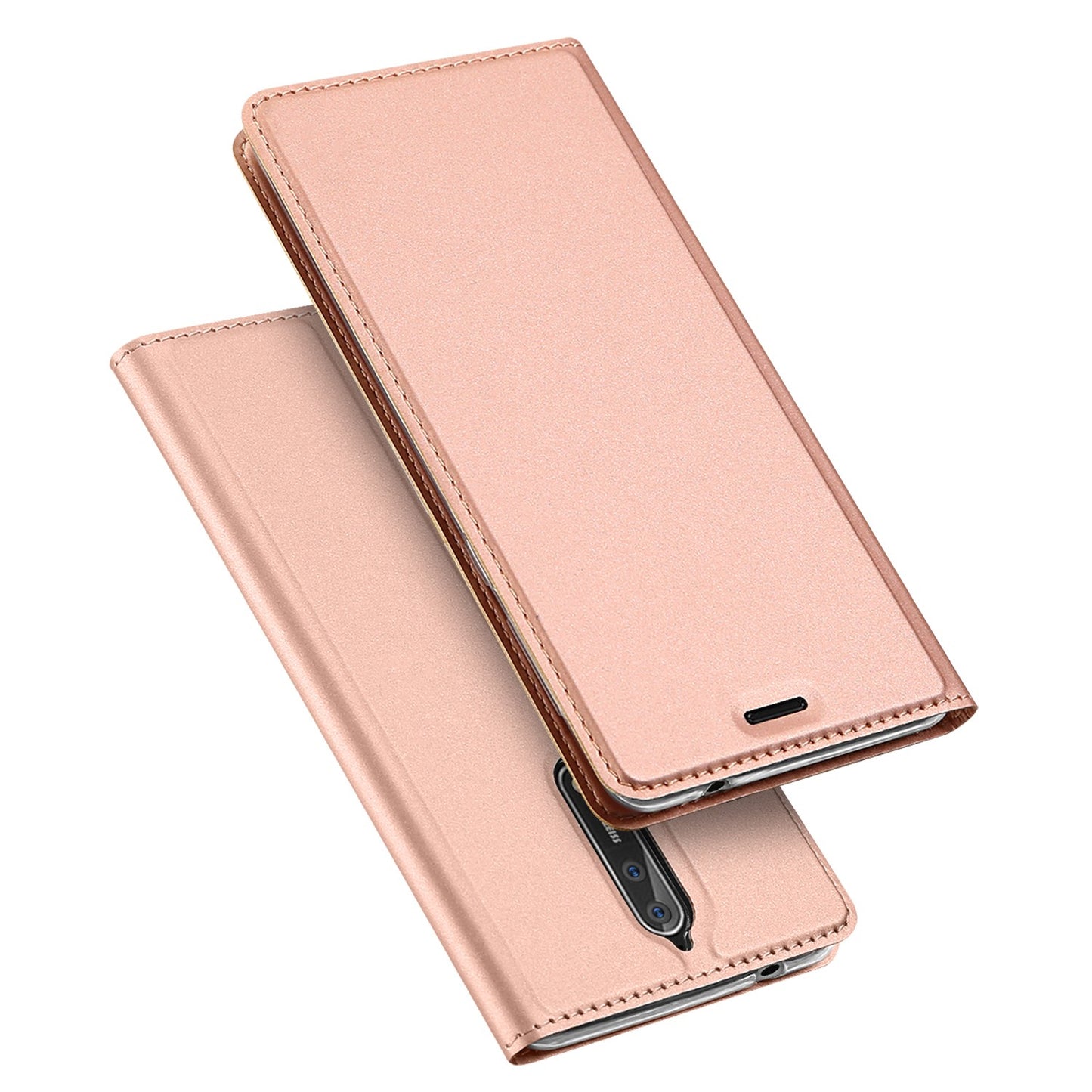Nokia 8 Case Skinpro Simple Style PU Leather Card Slot Magnetic Flip Cover for Nokia 8