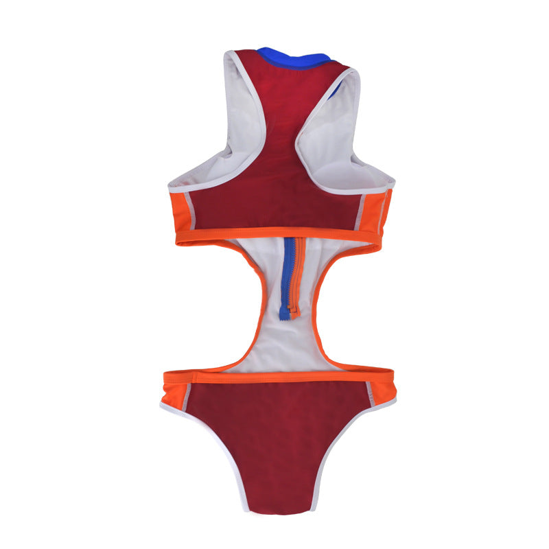 2018 Swimming Suit for Women Push Up Summer Beachwear Zipper High Neck Swimwear Female One Piece Swimsuit Trikini