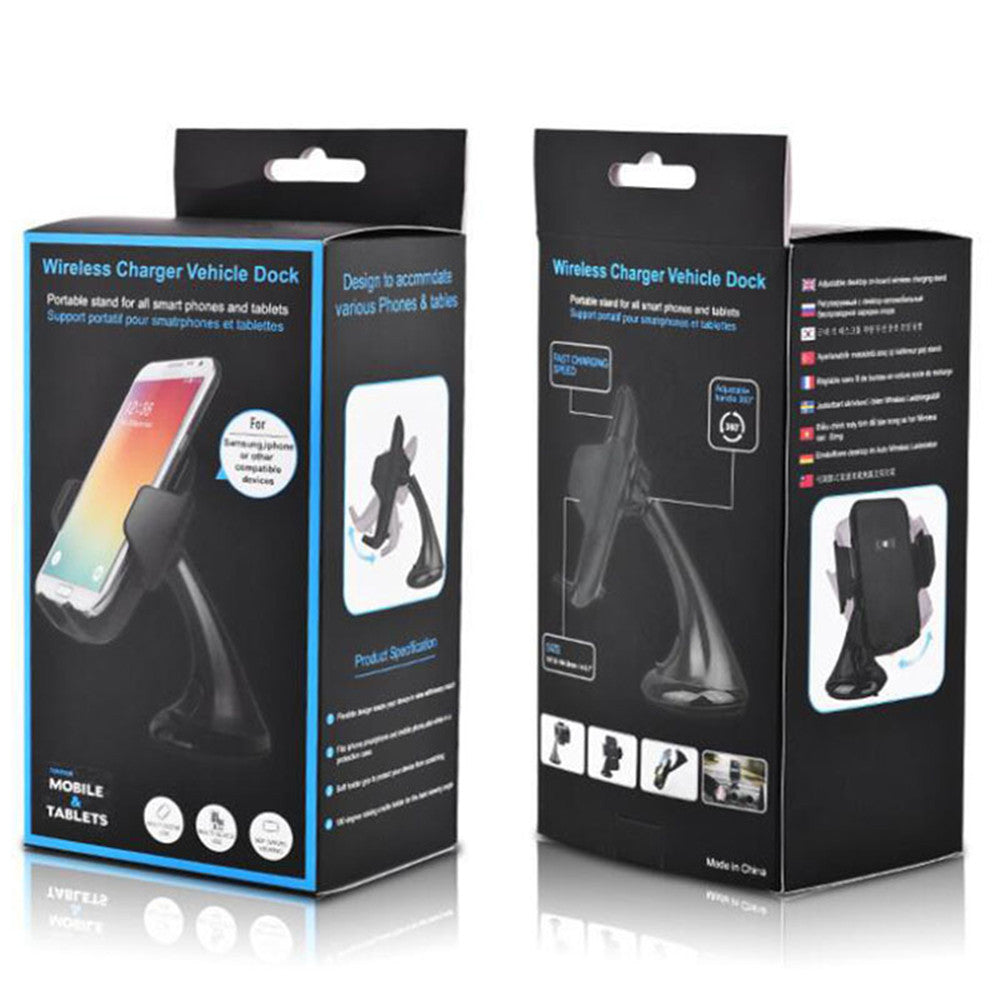 Car Qi Fast Wireless Charger wireless cellphone Fast Charger Wireless Chargering Stand for iphone for samsung for phone
