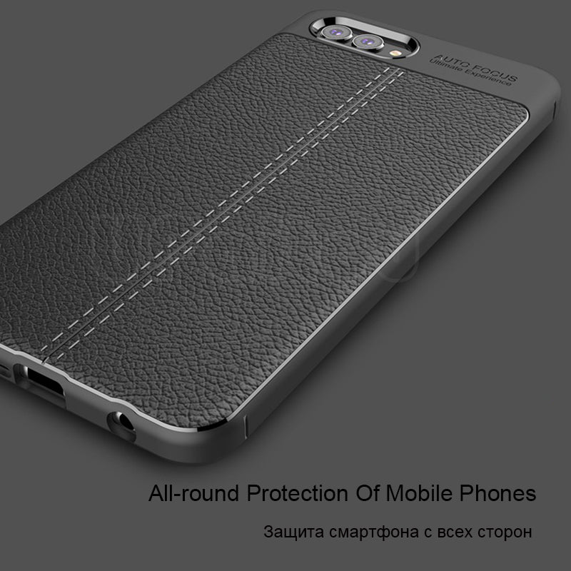 Luxury TPU Case for Huawei Nova 2S Leather Texture Silicone Back Cover for Huawei Nova 2S 2 S Case