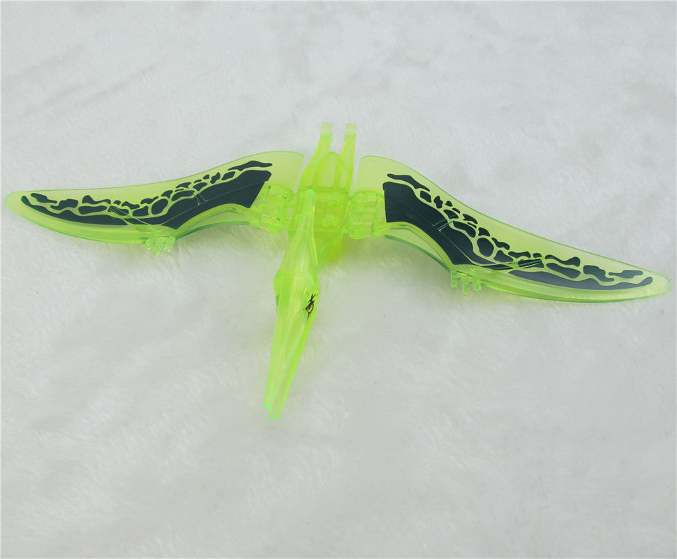 6pcs/lot 3D Dinosaur Puzzle DIY Building Blocks Toys Transparent Animal Model Toys Kids Gifts TY-003