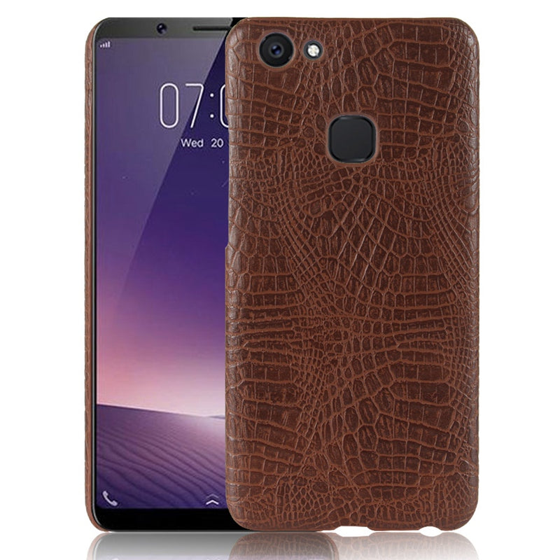 for BBK VIVO V7 Plus Case Luxury Crocodile Print Leather Cases Back Cover for VIVO Y79/V7 Plus Phone Bags Coque Capa