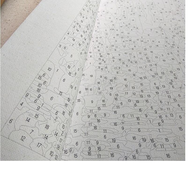 Frameless DIY Oil Painting By Numbers Hand Painting Oil On Canvas Modern Style Horse Digital Painting XC-104