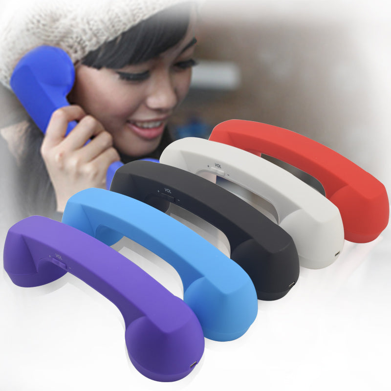 Wireless Retro Telephone Handset and Wire Radiation-proof Handset Receivers Headphones for a mobile phone