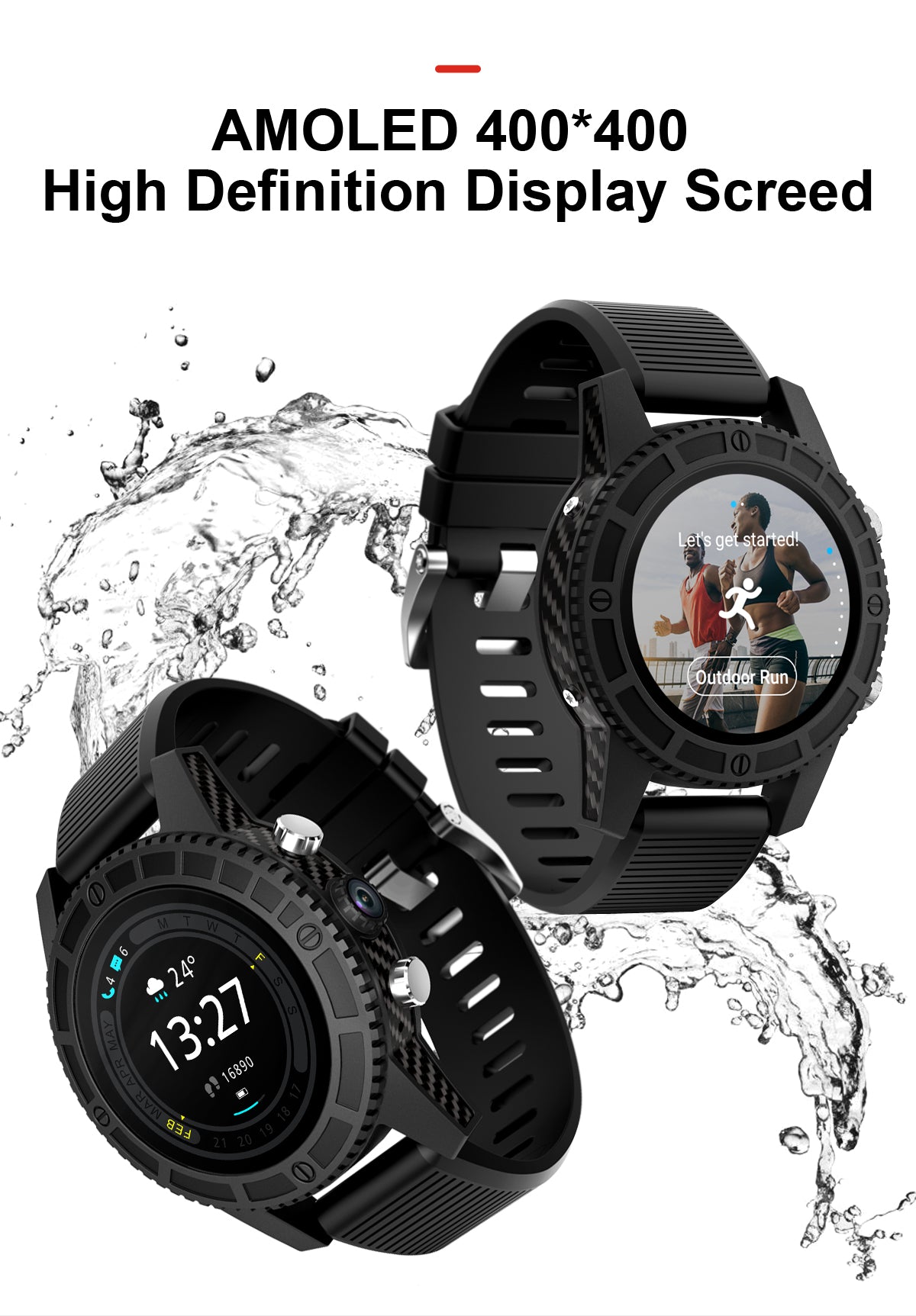I7 Smart Watch 1.39" 400*400 AMOLED Display screen 4G GPS WIFI Bluetooth smartwatch Heart Rate Fitness Tracker Google Play PK