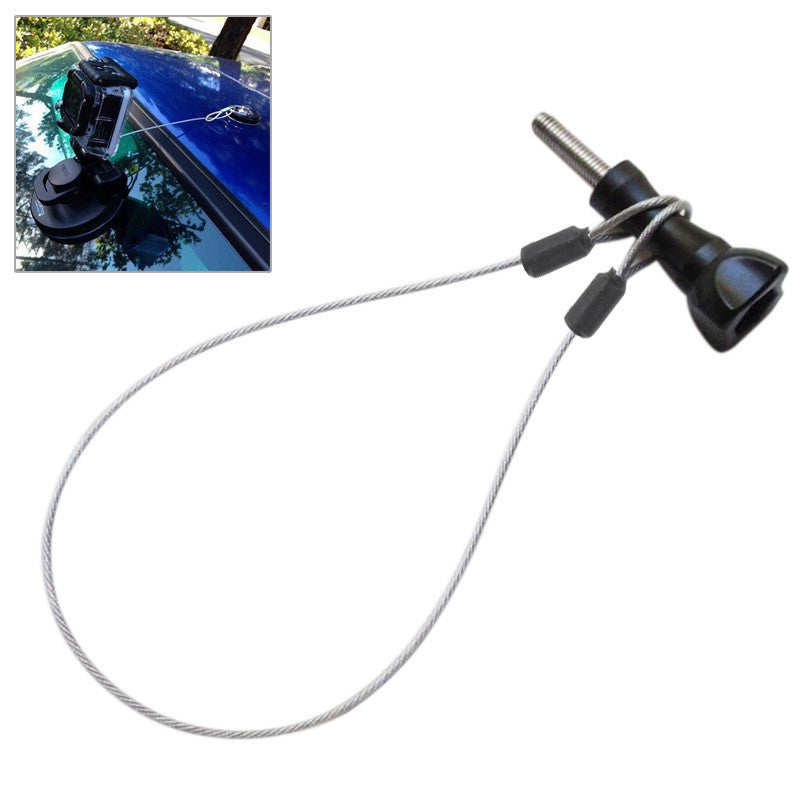 For Go Pro Accessories 60cm Stainless Steel Lanyard Tether For GoPro HERO 6 5 4 3+ 3 2 1 For GoPro Hero 6 Black