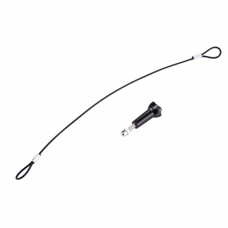 For Go Pro Accessories 60cm Stainless Steel Lanyard Tether For GoPro HERO 6 5 4 3+ 3 2 1 For GoPro Hero 6 Black