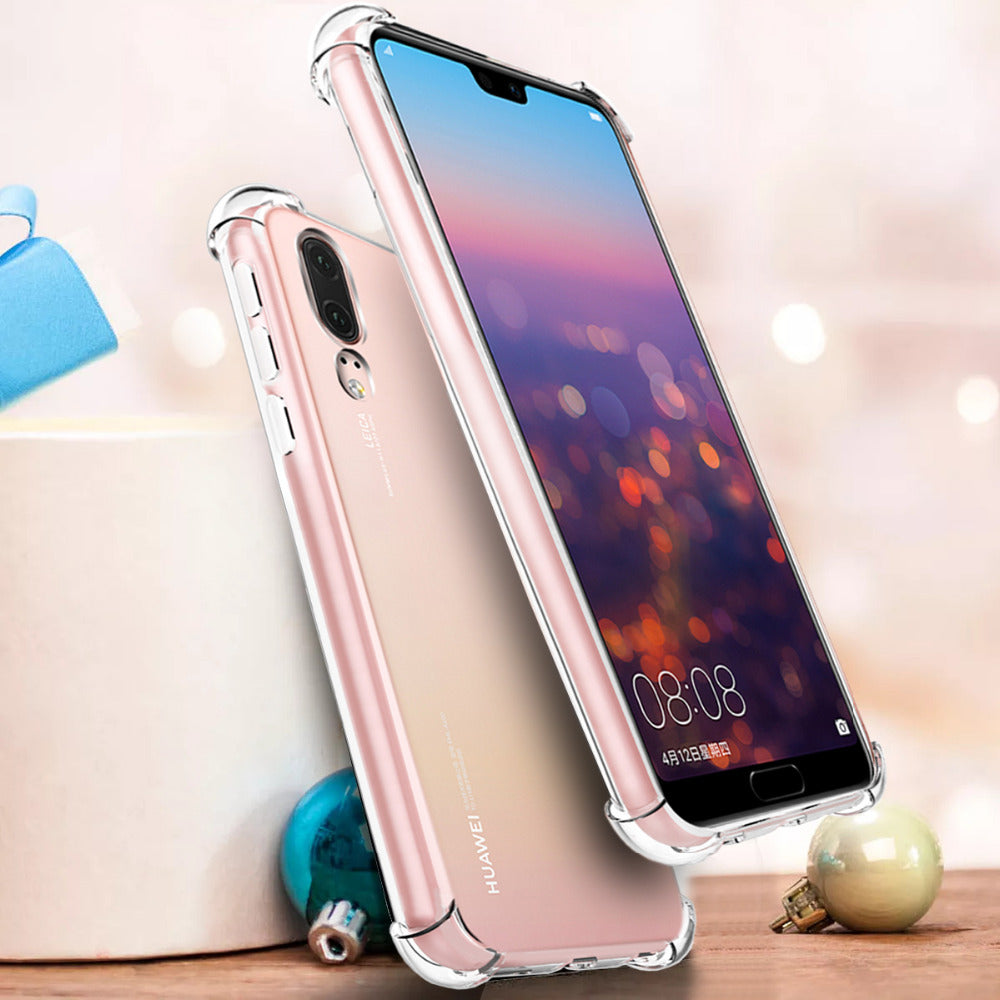 For Huawei P20 Lite Case Huawei P20 Pro Silicon Case Transparent TPU Soft All inclusive Protector Nova 3E Back Cover Cas
